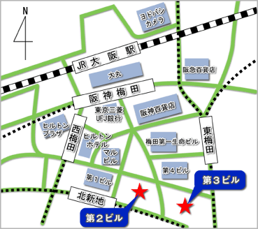 大阪駅周辺地図